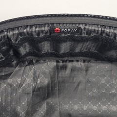 Foray Travel Toiletry Bag Black Medium Top Handle Soft Carry Zip Neoprene