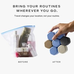 Reusable Capsule Set – Shampoo, Conditioner, Body Wash