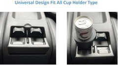 Kimalab Slim Can Universal Cup Holder Adapter 8.4 oz / 2 Pack, black