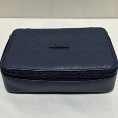 Missoni Amenity Kit Delta Air Lines Navy Blue Toiletry Bag Designer Grooming Kit