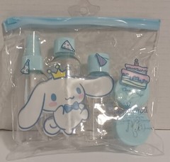 Cinnamoroll Sanrio Travel Bottle Set 5 pcs plastic reusable beauty New