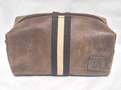 Lloyd Baker Leather Men&rsquo;s Toiletry Bag – Bathroom Shaving Travel Bag