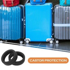 8 Pcs Cover for Luggage Wheel Silicone Protector Travel Suitcase Covers