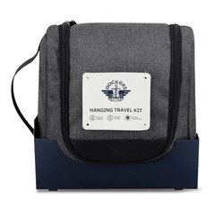 NEW Dockers’ Hanging Travel Kit Gray W/Hook For Hanging Storage Pockets Durable
