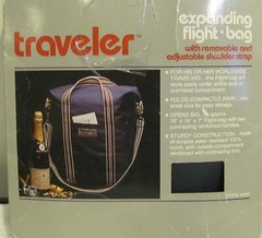 Traveler Expanding Flight bag with removable & adjustable strap NEW