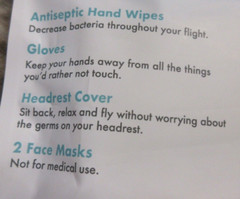 iFLY Smart Fly Happy & Clean Travel Kit – Wipes/Gloves/ Headrest Cover/Face Mask
