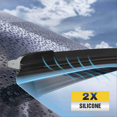 Silicone 22 Inch Wiper Blades 2 Pack for Chevy/GMC Trucks 2008-2013