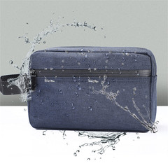 Deep Blue Toiletry Bag Men Portable Travel Organizer Shaving Accessories