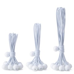 30 Pack Ball Bungee Cord, 4,6,9 Inch Heavy Duty Bungie Cord Inch, White