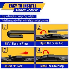22&Prime; 22&Prime; Front Windshield Wiper blades Replacement for Chevy Chevrolet Silvera…