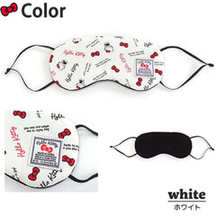 ［VANGUARD］Hello Kitty Eye Masks/travel,sleep/cotton/SANRIO/white/9.5×20.5×0.6/JP
