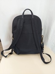 Tumi Voyageur Carson Backpack Black/Gold Hardware Laptop Business Carry-on