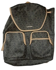 Calvin Klein 2SM Backpack Brown Luggage Women’s Y2K Designer Minimalist Logo