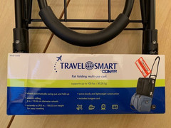 TRAVEL SMART by CONAIR folding multi-use cart NOS sturdy steel luggage cart 100