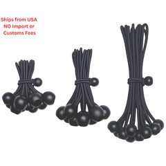 YELIER Bungee Cords with Balls 30 Pack, Ball 4&Prime;, « 6 », « 9, Black
