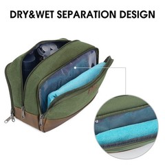 Large Water-Resistant Hanging Toiletry Bag for Travel – Dopp Kit for Men & Women