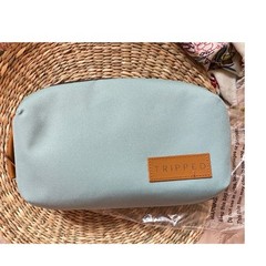 Tripped Travel Gear Tech Pouch Electronics Organizer Dusty Teal Blue New