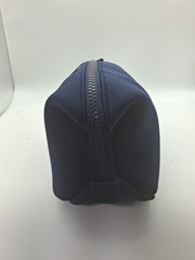 NWT Dagne Dover Hunter Large Neoprene Navy Blue Small Toiletry Bag w dust bag