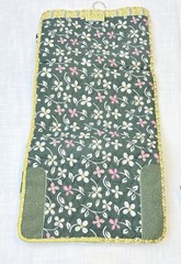 Travelon Hanging Toiletry Makeup Cosmetics Travel Bag Flowered Fold Out NEW