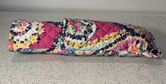 Vera Bradley Straighten Up and Curl Wildflower Paisley Pocket Pink Travel Case