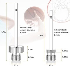 Twenty-four-piece air pump accessory kit.