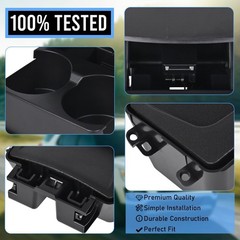 Cup Holder Insert Rear Seat Console Box Assembly fits 2011-2019 Ford Explorer