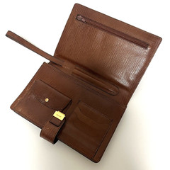 Authentic Bally clutch leather From Japan 0430