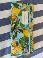 Vera Bradley Curling & Flat Iron Cover – Lemon Grove Print Tri-Fold NWT