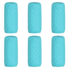 6 Pcs Silicone Bottle Covers for Travel, Blue