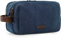Toiletry Bag for Men, Canvas Travel Toiletry Organizer Dopp Kit