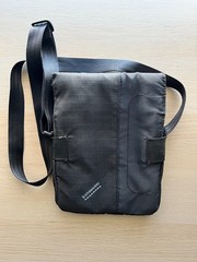 Kathmandu Black Travel Satchel 23x17x4cm – 3 Pocket/Passport Holder/Magnet Close