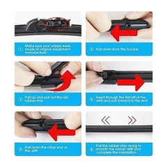 Wiper Blade Refills 30&Prime; 5mm Slim Rubber for Toyota Prius/Lexus/Subaru