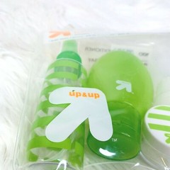 New Travel Containers Kit TSA Compliant 6 Pack Labels Quart Pouch Spray Jars