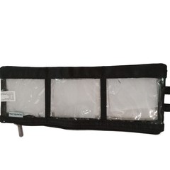 Travelon Clear Triple Pouch Organizer Black Travel Toiletry Accessory Bag