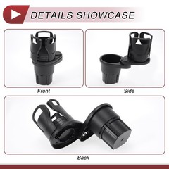 HEROFFIX 1 Pc for Most Vehicles 2 186x85x66mm/7.32&Prime;x3.35&Prime;x2.6&Prime;, Matte Black