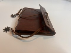 Travel Journal Diary, Refillable Kraft Pages, 6-Ring Binder Vegan Leather Unused
