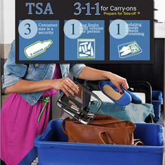 TSA Approved Clear Travel Toiletry Bag Wih Zippers Carry-On Travel Accessories