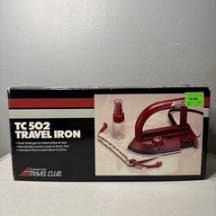 Vintage Sanyei TC 502 Travel Iron New In Box/Old Stock