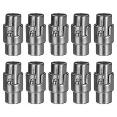 10pcs for leather rope finishes 6mm hole magnet closures rope gunmetal