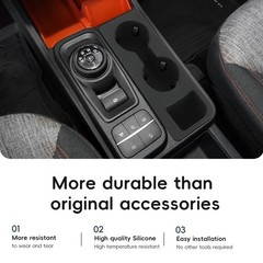 Auovo Cup Holder Insert Compatible with Ford Maverick Front, Black