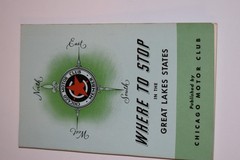 Vtg 1950 Chicago Motor Club AAA Publication – Where to Stop – Great Lakes States