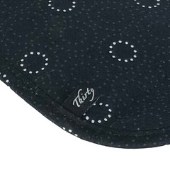 Thirty One Black Circle Dot Print Hot Iron Curling Flat Case Travel Pouch Sleeve