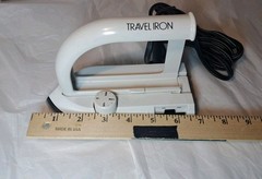 Compact Travel Flat Clothes Iron Sanyei Corporation 120 Or 240 Volt Mini Iron