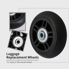 1.33inch Suitcase Luggage Swivel Caster with Replacement Wheel & Parts Pack of 4