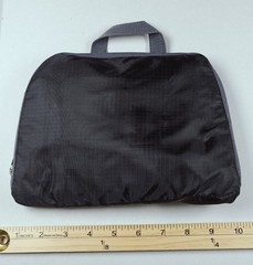 Miami carry-on foldable backpack Black And Grey NWOT