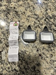Saucemoto Dip Clip Car Sauce Holder (Black) 2 Pack