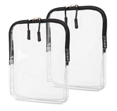 Quart Size Bag Approved for Carry on Travel – One (1) Quart Clear Toiletires,