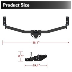 Class 3 Tow Hitch 2&Prime; Fit 03-08 Honda Pilot & 01-06 MDX All Models