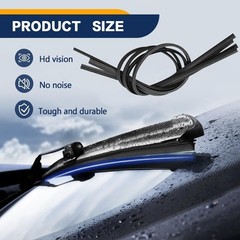 4PCS Wiper Blade Refill, Windshield Wiper Blade Refills, 26&Prime; Adjustable Size of