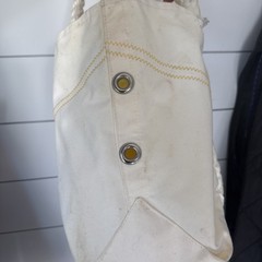 Nauti Us Bags Beach Tote with Marine hardware. Inside zipper mobile pocket